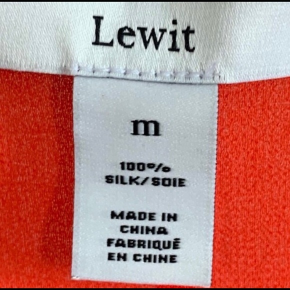 🆕🔥LEWIT-100%SILK BEAUTIFUL&ELEGANT SHORTSLEEVED SHEER SLEEVES&SHEER BOTTOM!! - Picture 4 of 8